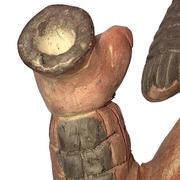 Vintage Pottery Aztec Maya Terracota Clay Figurine Statue Home Decor Accent - Picture 9 of 15